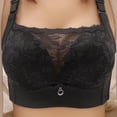 thumbnail image 3 of UPPADA Up To 40% off Plus Size Front Button Bras for Women Sports Bras Full Coverage Soft Sleep Wirefree Bras Push Up Bra Seamless Comfort Supportive Bras Plus Size Everyday Bra, 3 of 3