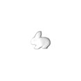 thumbnail image 2 of LA VOGUE Novelty Shank Button - White Rabbit, 15 mm (0.59 in), 2 of 2