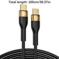 thumbnail image 1 of Type C Charging Cable 100W C-Type Data Cable Mobile Fast Charging Cable Suitable for Mobile Phone Flash Charging Cable 1M C to C Type Fast Charging Cable, 1 of 2