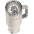 thumbnail image 4 of Thermos 40 oz Stainless Steel Cup Holder Travel Mug with Straw, Sandstone, 4 of 5