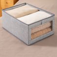 thumbnail image 1 of EGNMCR Wardrobe Clothes Organizer, Compartment Clothes Organizer With Support Plate, Foldable Washable Laundry Drawer Organizer With Handle,, 1 of 9
