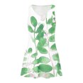 thumbnail image 4 of Ovzne Robes Grande Taille pour Femmes aux Formes Robe Décontractée pour Femmes avec Poches Robe d'Été Bohème de Plage Robe T-Shirts Robe à Col en V Ample Robes Débardeur Robe pour Femmes Imprimée Liquidation, 4 of 7