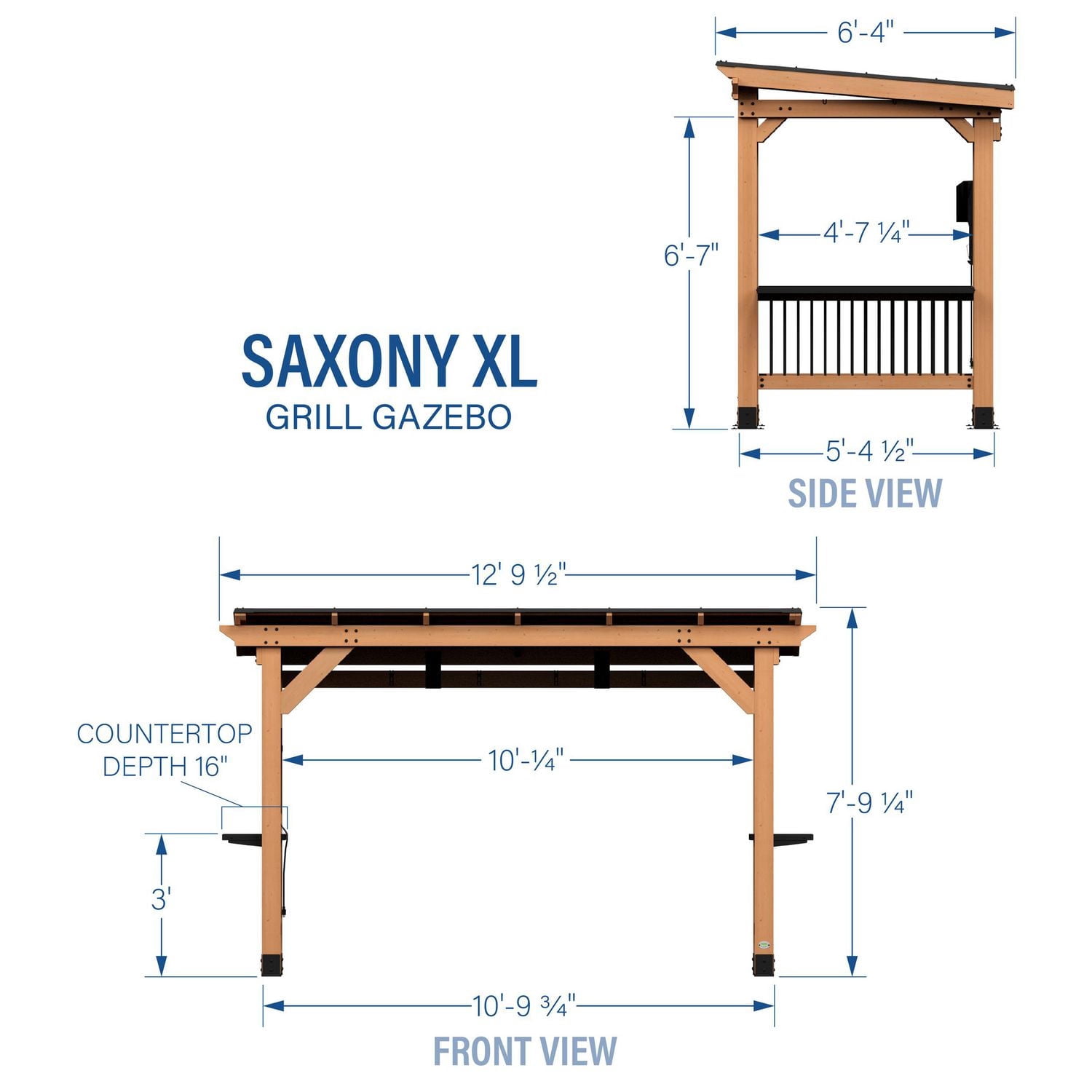 Backyard Discovery Pavillon de jardin Saxony XL