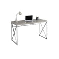 thumbnail image 1 of Monarch Specialties Computer Desk, Home Office, Laptop, Work, Metal, Laminate, Brown, Chrome, Contemporary, Modern, 1 of 3