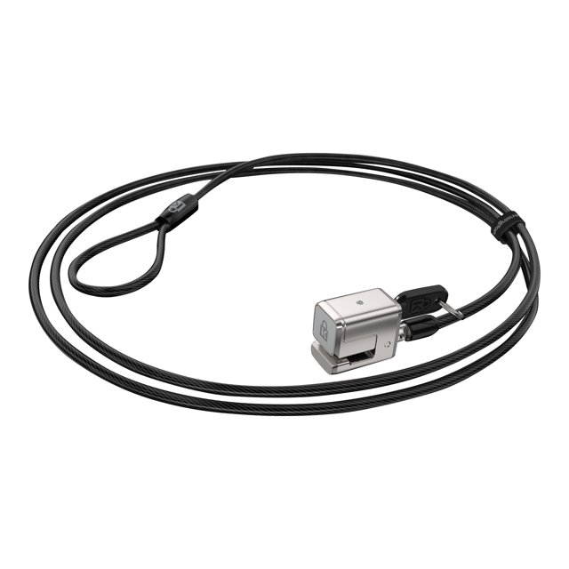 Kensington KMW62055 Cable Lock Comprenant un Câble de Sécurité Noir durable et un Mécanisme de Verrouillage Argenté Conçu pour Surface Pro et Surface Go. The Lock Comprend un Système à Clé pour une Sécurité Accrue et Fait Partie des solutions de protection d'Ordinateur Portable de Confiance de Kensington.