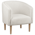 thumbnail image 1 of Bouclair Fauteuil d'Appoint en Tissu Avoine et Bois, 1 of 10