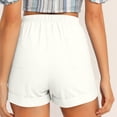 thumbnail image 4 of Plebaso Womens Summer Casual Shorts Plus Size Drawstring Shorts Elastic Waist Lightweight Shorts for Women, 4 of 7
