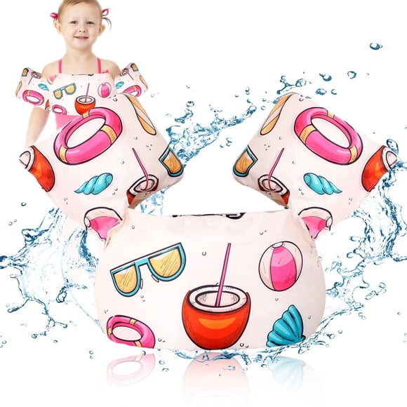 DEBGFS Puddle Jumper for Kid 30-55 lbs Cartoon Swim Vest Adjustable Strap Swimming Jacket Water Wings for Child Learn Swimming Training,beach