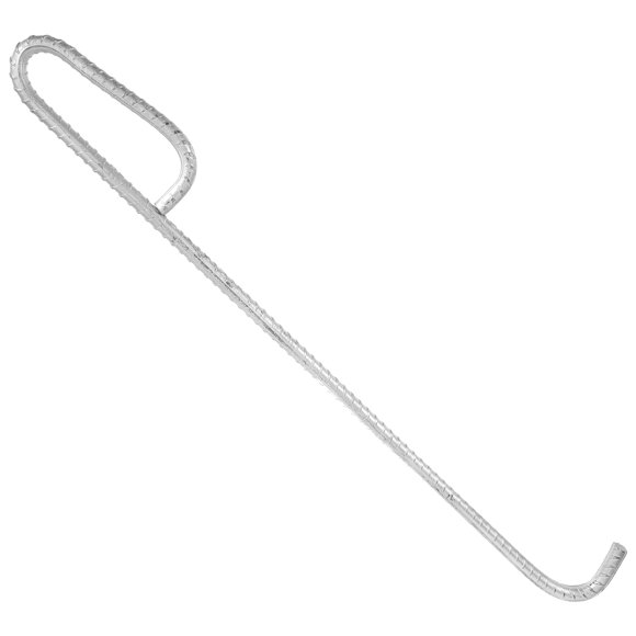 KALLORY T Handle Plated Silver Manhole Lifting Tool for Outdoor Rolling Door and Manhole Cover Access