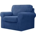 thumbnail image 1 of CHUN YI Stretch Checks Spandex Sofa Cover Separate Backrests Cushions Cover Slipcover, 1 of 5
