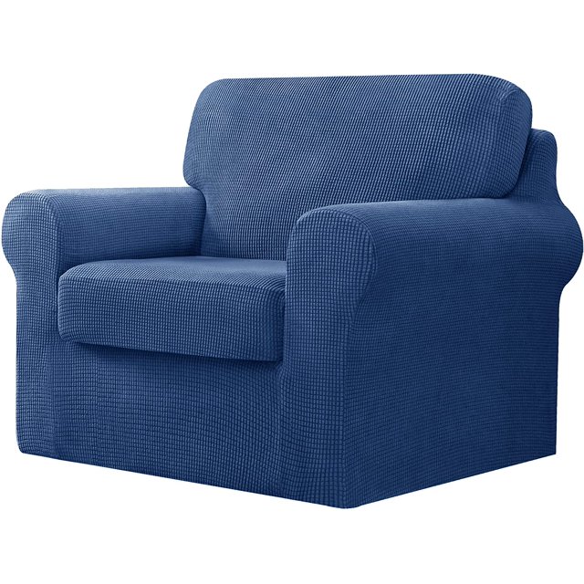 CHUN YI Stretch Checks Spandex Sofa Cover Separate Backrests Cushions Cover Slipcover