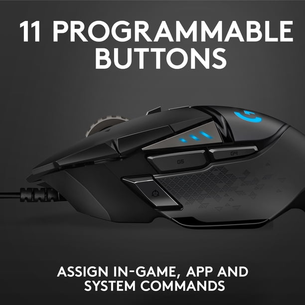 Logitech G502 X Wired Gaming Mouse - LIGHTFORCE hybrid optical