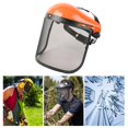 thumbnail image 3 of Casquettes de Protection en Métal Orange Taille Ajustable avec Visière, 3 of 7