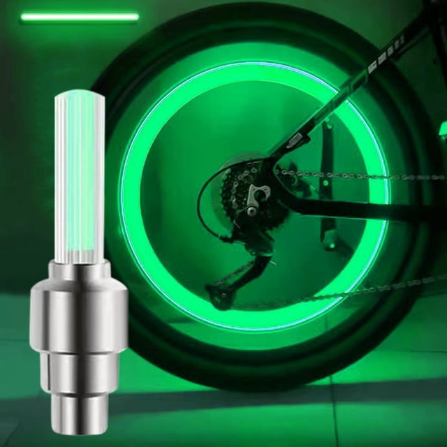sdhkgrrt under $5 Bike Tire Lights, Bike Wheel LED Flash Lights,Wind and Fire Spoke Tire Lights for Night Riding,Waterproof Bicycle Accessories for Safety,USB Rechargeable Cycling Decorations