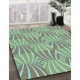 thumbnail image 3 of Ahgly Company Machine Washable Indoor Rectangle Transitional Blue Green Area Rugs, 8' x 10', 3 of 7