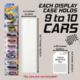 thumbnail image 3 of Tapeera Model Car Display Case Wall Mount - Holds Up to 50 Cars - Compatible with Hot Wheels Matchbox Packaged Cars - Diecast Blister Packed Toy Car Organizer Display Shelf Rack Wall, 3 of 7