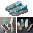 thumbnail image 4 of fastboy Chaussures Décontractées pour Femmes Confortables à Enfiler Souples pour la Marche Intérieure Extérieure Vert 35, 4 of 9
