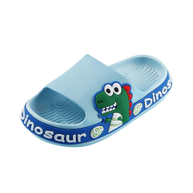 Kids Dinosaur Slippers Childrens Shoes Three-dimensional Cartoon Dinosaur Non-slip Soft-soled Slippers