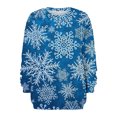 thumbnail image 3 of 2023 Chandail en Molleton de Noël pour Femmes en Solde Col Rond Mode Décontractée Manches Longues Imprimé de Noël, 3 of 5