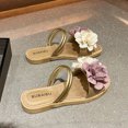 thumbnail image 3 of Sandals for Women Flower Flat Slippers High End Chic, 3 of 5