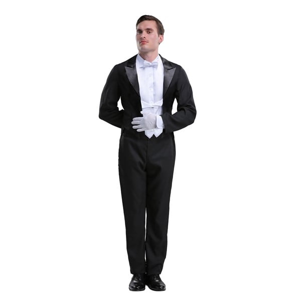 Plus Size Butler Costume for Men