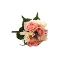 thumbnail image 2 of Xingzhi Artificial Flowers Bouquet Fake Hydrangea Heads Realistic Roses Party Home Decorative Table Wedding Display Decoration Verslila, 2 of 6