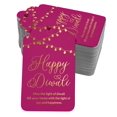 thumbnail image 1 of Inkdotpot 50 Pack Happy Diwali Favor Paper Tags Craft Real Gold Foil Hang Tag, 1 of 1