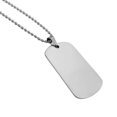 thumbnail image 4 of Tag Necklace,Military Tag Necklace Titanium Pendant Necklace Tag Pendant Necklace Unrivaled Performance, 4 of 12