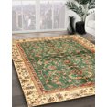 thumbnail image 2 of Ahgly Company Indoor Round Abstract Saddle Brown Oriental Area Rugs, 8' Round, 2 of 6