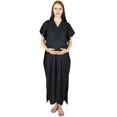 thumbnail image 4 of Bimba Maternity Hospital Kaftan With Belt Rayon Nursing Night Gown| Front & Back Buttons, 4 of 8