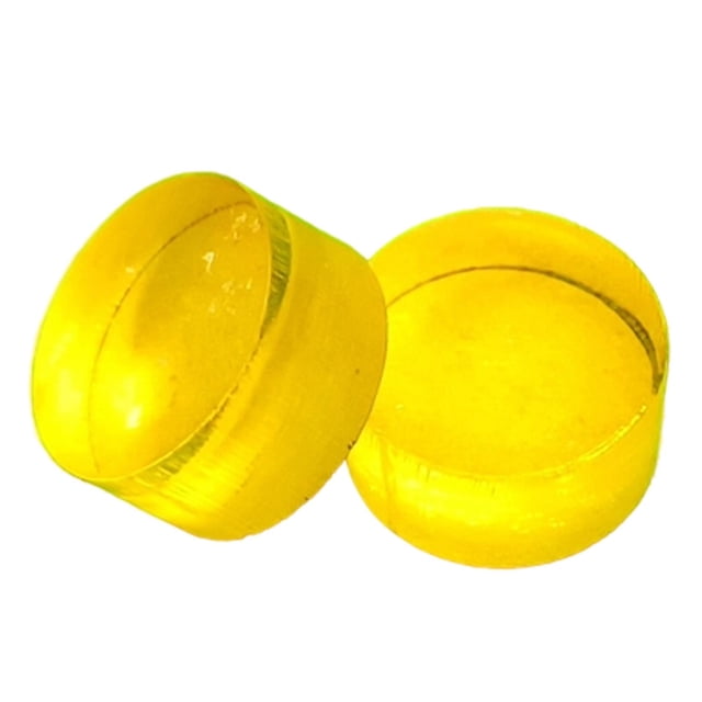 Lipstore 2Pcs Break Jump Clear Cue Tip Hard Billiard Accessories Supplies Replacement Yellow
