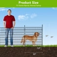 thumbnail image 2 of BeesClover Outdoor Garden Fencing Decorative Garden Fence Rustproof Metal Wire Animal Barrier Fence for Dogs, Rabbits, Landscape Edging, and Patio, 2 of 5