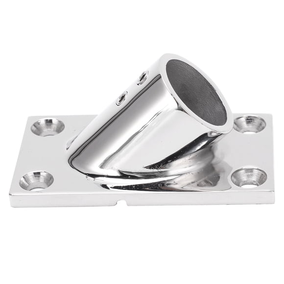 Stainless Steel 45 Degree Rectangular Base Durable Boat Hand Rail Fitting for Boats22mm,