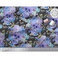 thumbnail image 3 of Soimoi Blue Rayon Fabric Insect,Skull & Flower Print Fabric by Yard 42 Inch Wide, 3 of 3