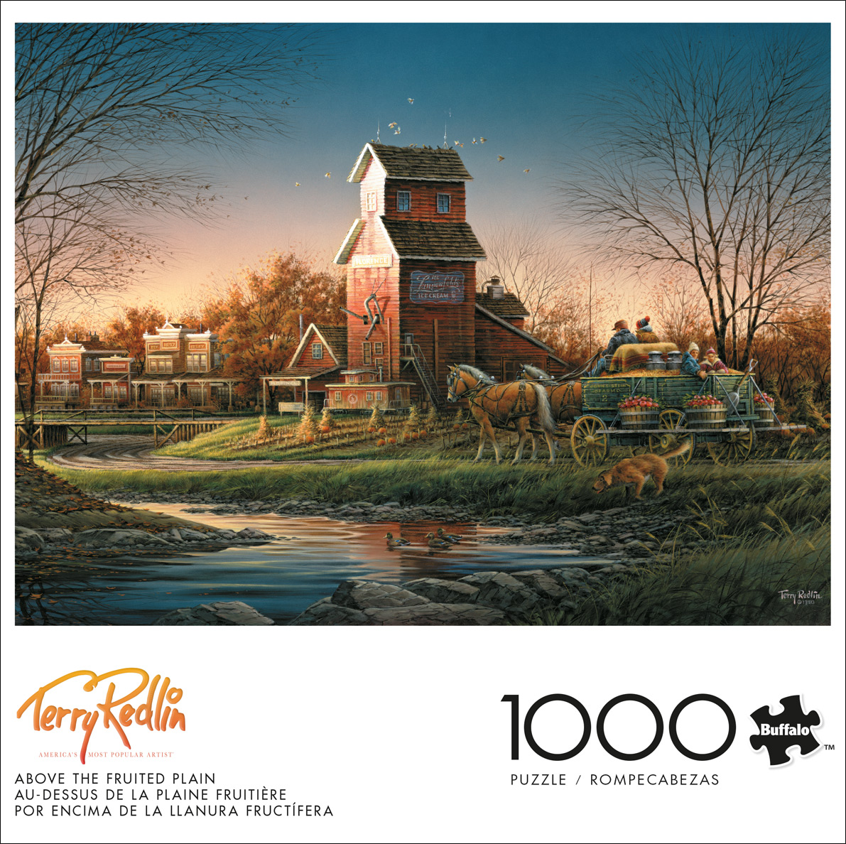 Buffalo Games Above the Fruited Plain Puzzle imbriqué de 1000 pièces pour adultes de 14 à 99 ans