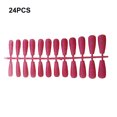 thumbnail image 3 of 24 Pieces False Nails Glitter Shimmering Powder Full Cover Artificial Nail Tips Simple Operation Fingernail Decal DIY Accessory white, 3 of 7