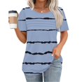thumbnail image 1 of TNDBKQWR T-Shirts à Manches Courtes Pas Chers pour Femmes T-Shirt à Manches Courtes Femme T-Shirts à Col Rond T-Shirts Mignons pour Femmes, Multicolore-10, m, 1 of 5