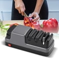thumbnail image 2 of 4 in 1 Electric Knife Sharpener Knife Sharpener Tool with Diamond Abrasives Suitable for Straight Blade Knives / Serrated Knives / Ceramic Knives / Scissors, 2 of 8
