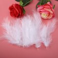 thumbnail image 3 of 50pcs Turkey Feathers for DIY Craft Wedding Home Party Decorations （White）, 3 of 5