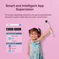 thumbnail image 4 of Bisonbody Smart Digital Height Measuring Device for Kids| Wireless Height Tracker with Dual Ultrasonic Measurement Technology | Accurate Smart Height Measurement Scale App ,Astronaut Design (Pink), 4 of 8