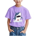 thumbnail image 1 of WRKEKC T-Shirts d'Été pour Garçons, T-Shirts Décontractés pour Garçons, T-Shirts Polyvalents Décontractés à Manches Courtes pour Enfants avec Motif Imprimé et Col Rond, 1 of 6
