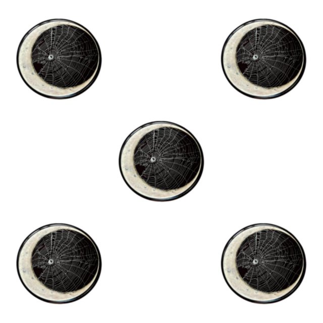 Maytalsory Spider Web Drink Coasters Stylish Halloween Decorations Long-lasting Coaster For Drinks Durable Round 5Set