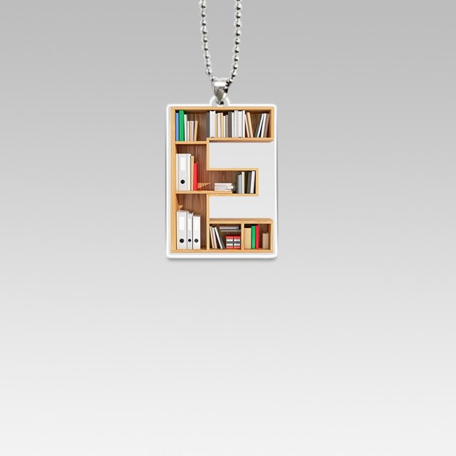26 Letter Acrylic Keychain Pendant for Books