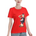 thumbnail image 2 of T-Shirt Basique à Manches Courtes pour Femme une Pièce Robin, 2 of 6