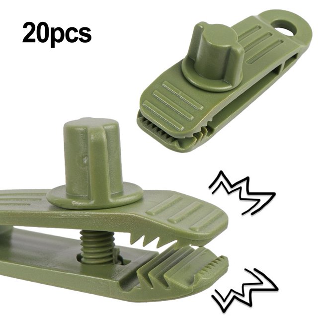 Bgsha pour Pinces de Bâche Durables 20 Pcs - Pinces Robustes pour le Camping et l'Utilisation Extérieure!