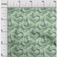 thumbnail image 2 of oneOone Rayon Green Fabric Asian Japanese Wave Craft Projects Decor Fabric Printed By The Yard 56 Inch Wide, 2 of 4