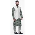 thumbnail image 2 of Atasi Traditional Printed Kurta Churidar Pajama Set With Nehru Jacket For Men, 2 of 5
