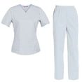 thumbnail image 1 of Women's Scrubs Set Scrub Top and Pants Scrubs Set, 1 of 3