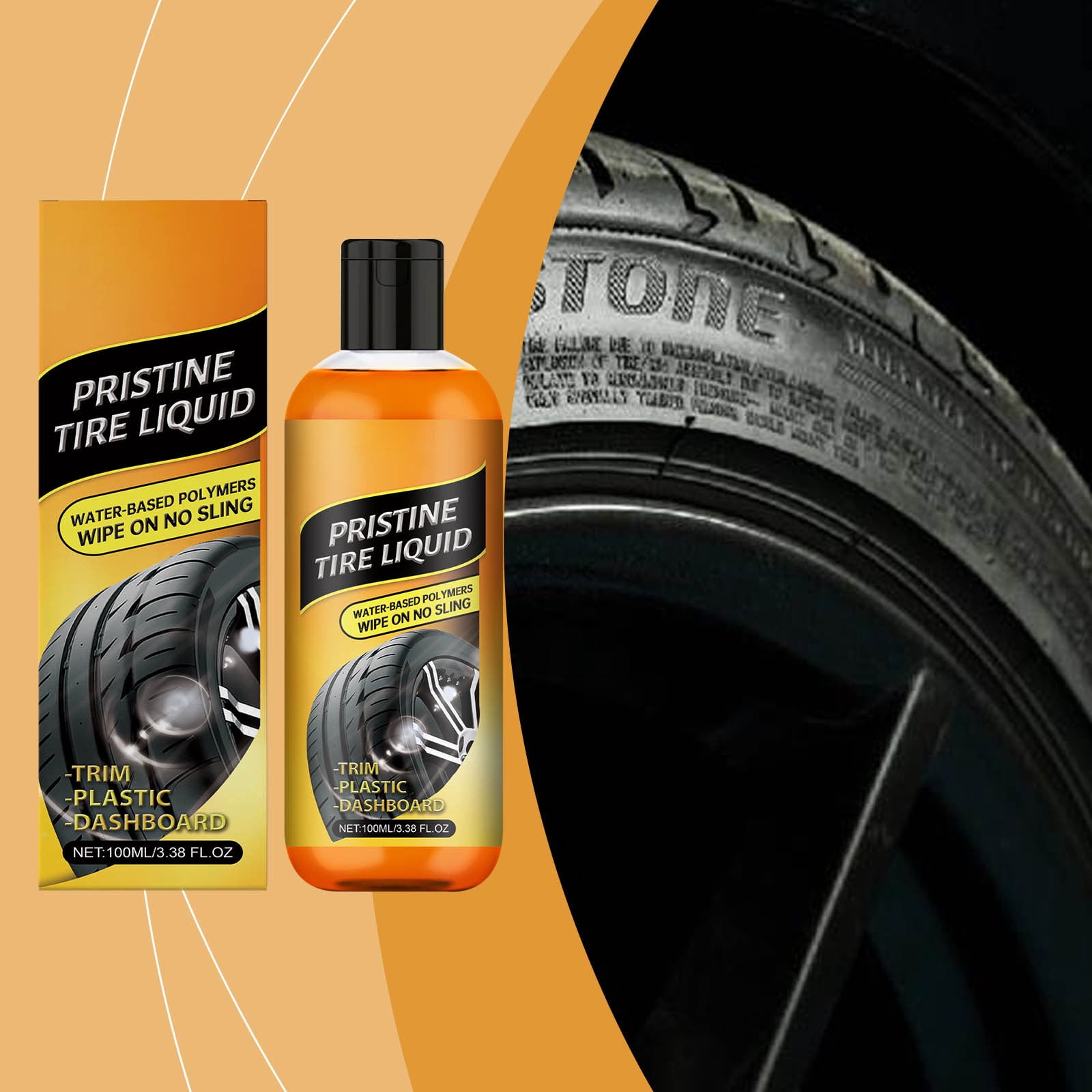 Car Tire Cleaner Cleaning Degreasing And Removing Dirt Refreshing Car Tire Cleaner 100ml