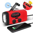 thumbnail image 1 of EIGTHTAIL Emergency Radio  Solar Hand Crank Self-Powered Weather Radio with 2000mAh Rechargeable Battery  Bright LED Flashlight  for Household Emergency  Outdoor Survival, 1 of 9